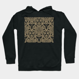 hexagonal floral pattern Hoodie